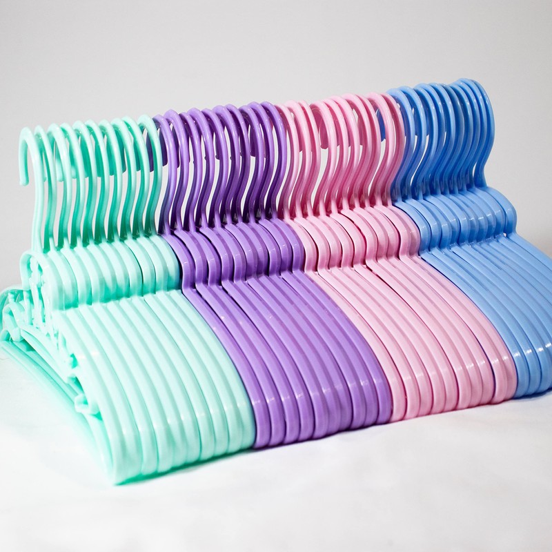 Gancho para Ropa DE Bebe, Colores Surtidos Caja con 40