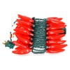 Sival - 35 Light 13.5' Green Wire Red Chili Pepper