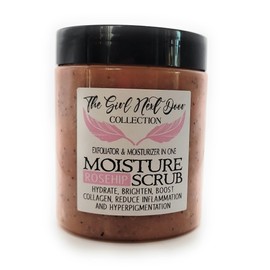 All Natural Moisture Scrub Hand and Body 8oz/100% Natural and Handmade/Naturally Healthy bodycare/Exfoliating Hydrating skincare (Rosehip)