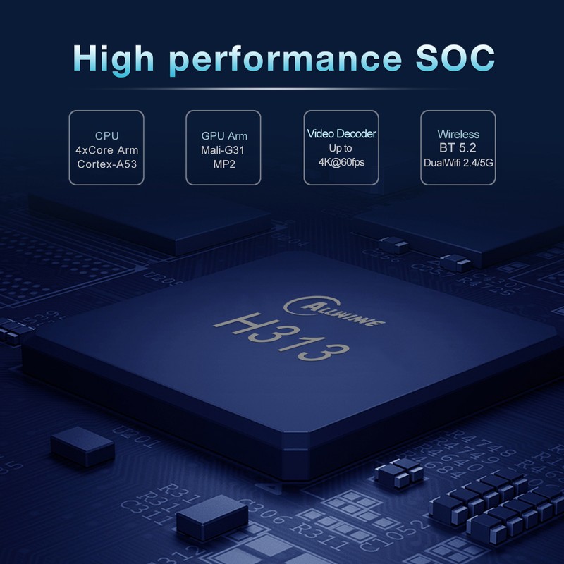 Q1 Android TV 10.0 Smart TV Box UHD 4K Media