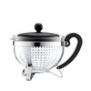 Bodum CHAMBORD Tea Pot (Coloured Plastic Lid, Filter, Heat-Resistant, 1.0