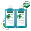 Chloran Klorane Aquamint Deep Cleansing Cooling Shampoo 400ml 2 bottles