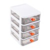 SHOWERORO Desktop Organizer for Office Multi-level Pp Plastic Box Mini