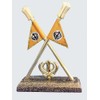 BEXCO Nishan Sahib Flag 4" inches with Khanda Sahib ji