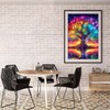 Diamond Painting Beautiful Life Tree Reflection in Water Moon by