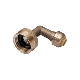 SharkBite 1/4 Inch x 3/4 Inch 90 Degree Dishwasher Elbow, Female Thread, Push to Connect Brass Fitting, PEX Pipe, Copper, CPVC, PE-RT, HDPE, U2276LFA