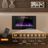 Joy Pebble 30 Inch Electric Fireplace Inserts, in-Wall Recessed and