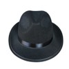 Upstore Mens Classic Manhattan Textured Gangster Trilby Fedora Hat Short