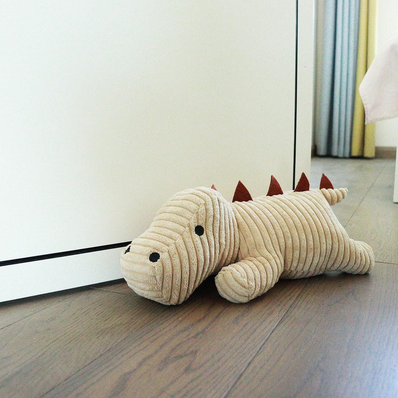 Door Draft Stop-Cute Dinosaurs Weighted Door Stopper for Home and