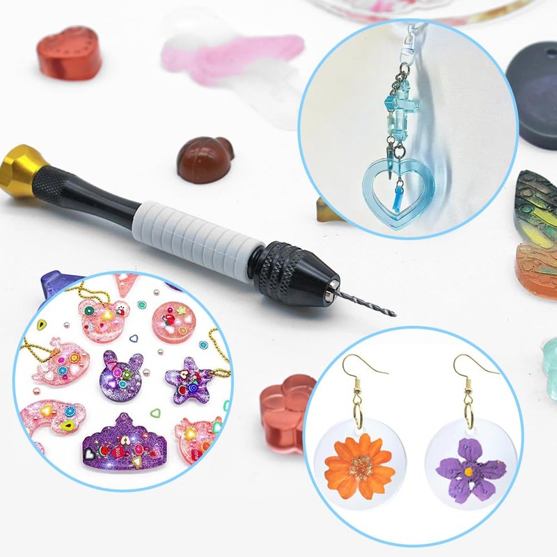 Pin Vise Hand Drill for Jewelry Making, AIFUDA Hand Pin