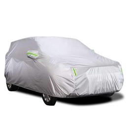 Shkalacar Outdoor Car Cover Breathable UV Resistant Snow Resistant with Fixed Buckle Reflective Strip (XL)