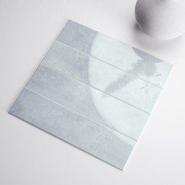 COLAMO Luxury 22PCS Grey Peel and Stick Backsplash Tile, Glossy Tiles Stick On Backsplash for Kitchen, Self Adhesive Brick Tiles for Bedroom, Bathroom, Fireplace, Accent Wall