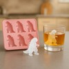 Piegricdiat Dinosaur Ice Cube Mold, 6-Cavity Silicone Ice Tray, Fun