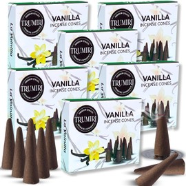 Vanilla Incense - 60 Cones, Six Packs of 10, Scented