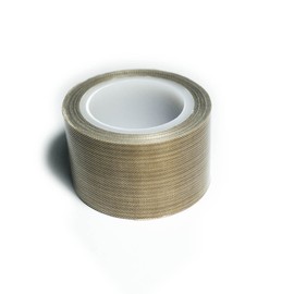 PTFE Coated Fabric Tape Teflon Adhesive Tape High Temperature Vacuum, Hand and Impulse Sealers Machine Sealing Tape 0.18mm Thick (30mm-5M)