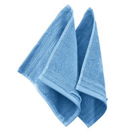 Erwin Müller Heidelberg Flannel Pack of 2, 100% Cotton, Light Blue, 30 x 30 cm, Lightweight, Quality, Absorbent, Quick-Drying, Compact, Ideal for Sports, Beach, Travel (Other Colours)