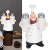 Chef Statue Salt Shakers Set Adorable Statue Vivid Details Resin