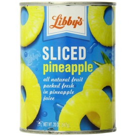 Libby's Sliced Pineapple, 20 Ounce (Pack of 12)