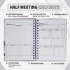 Professional Meeting Notebook with Templates and Sticky Notes – Ideal