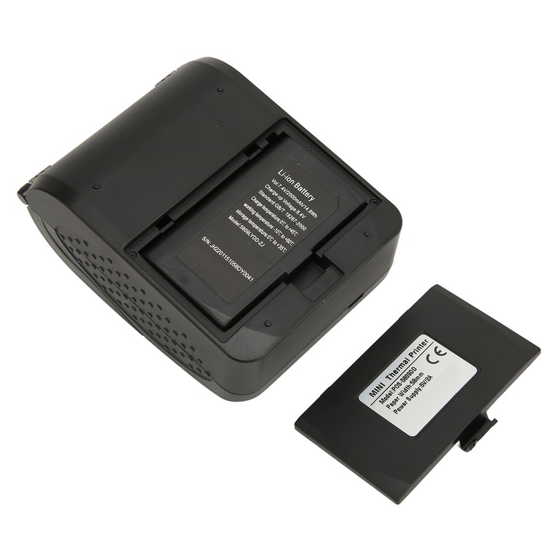 Portable Receipt Printer 58mm Bluetooth 4.0 Fast Printing Low Noise