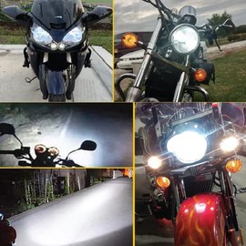 H6 BA20D Type 112W High Power SMD LED Bulb Xenon White Light.