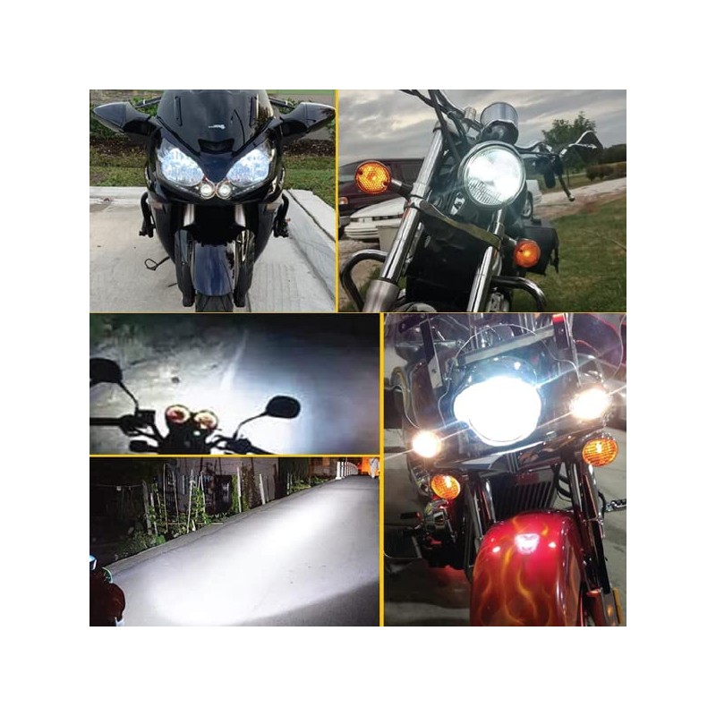 H6 BA20D Type 112W High Power SMD LED Bulb Xenon