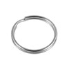 30pcs Round Key Rings, Silver Key Ring Hoops, Stainless Steel