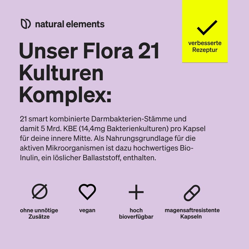 natural elements Flora 21 Culture Complex - 21 Bacterial Strains