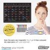 WallTAC A3 Monthly Wall Planner Sticker with Blackboard Pens |