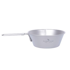 Boundless Voyage Titanium Sierra Cup with Mouth, Titanium Cup, Mug, Camping, Tableware, Cookware, 15.2 fl oz (450 ml) (Ti15156B)