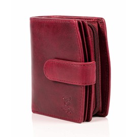 MATADOR Valencia Leather Purse Women's Medium Size with Elegant Gift Packaging Leather Purse Women's Medium Purse Women's RFID Purse Women's Leather Purse Women's Medium Size, Pink, Classic