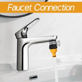 Hose Tap Connector, 12-16mm Mixer Garden Tap Indoor Tap Hose Connectors Kitchen Taps Hose Connector Hose Adapter Tap Connector for Hose Pipe Adjustable Stainless Steel Collar