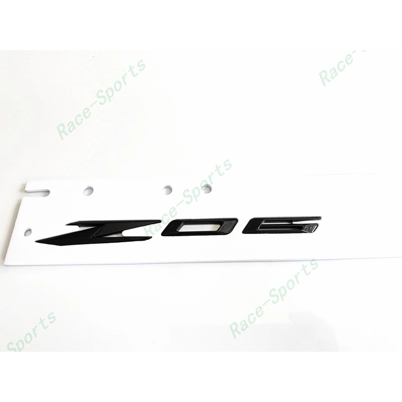 Corvette 2PCS Gloss Flash Black Side Z06 Emblem Badge For