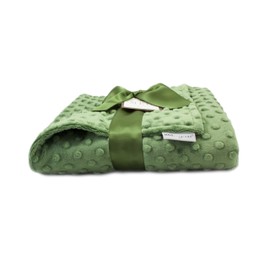 MEG Original Olive Green Minky Dot Baby Blanket 968