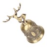 Deer Shape Hand Bell Vintage Plating Process Rustproof Polished Finish