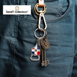Dominican Republic Beer Bottle Opener Keychain - Sneaker