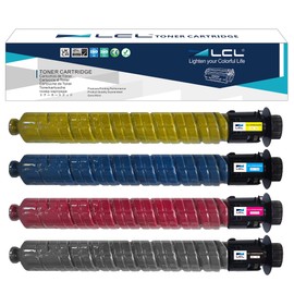 LCL Compatible Toner Cartridge Replacement for Ricoh 842279 842280 842281 842282 IM C4500 IM C5500 IM C6000 High Yield IM C4500 IM C5500 IM C6000 Savin IM C4500 IM C5500 IM C6000 (4-Pack KCMY)