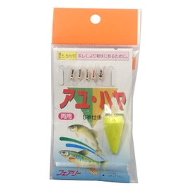 フェアリー(Fairy) 鮎・ハヤ両用5本仕掛 ※ウキカラーアソート 鮎針2.8号