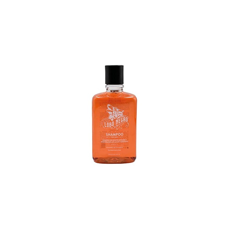 Shampoo Anticaída y Regenerador Capilar, Lobo Negro. 350 ml.