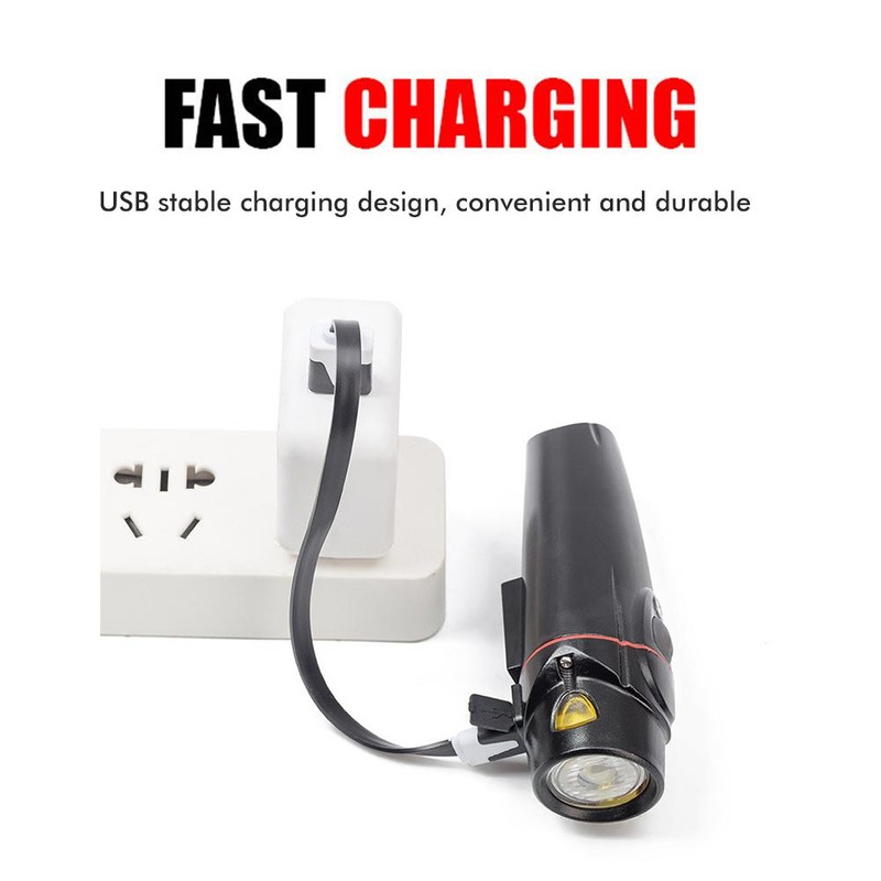 350 Lumen Bike Light Set USB Rechargeable Cycling Front and