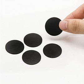 NFC Tag NTAG215 Card Coin Black, Rewritable NTAG215 NFC Card PVC Card Round 25mm, 504 Bytes Memory RFID Card, Compatible with TagMo Amiibo and NFC-Enabled Smartphones (10 Pieces)