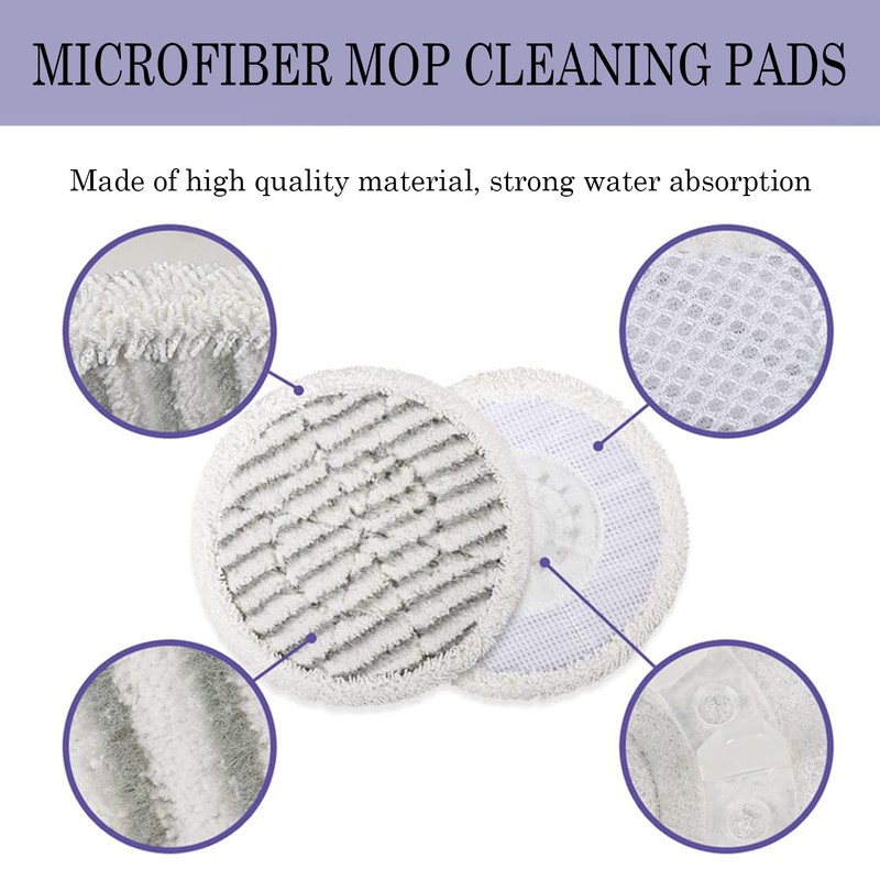 4 Pack Replacement Mop Pads Microfiber Steam Mop Replacement Pads