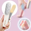 Neat Plus Double-Sided Foot Callus Remover Foot File Brush, 1 Piece, Gray / 깔끔더하기 양면 발각질 제거기 풋파일 브러쉬, 1개, 그레이