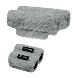 SPRING SEAON Crutches Padding Universal Crutch Pads for Armpits and Hand Grips Pads for Crutches Underarm Crutch Cushions Fluffy Crutch Covers Machine Washable Crutches Padding for Armpits (Gray)