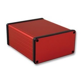 HAMMOND 1455N1201RD Enclosure, 1455 Series, Extruded With Metal End Panels, PCB Box, 53 mm, 103 mm, 120 mm, Aluminium