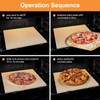 Small 10x10 Inch Cordierite Pizza Stone for RV Camper Oven