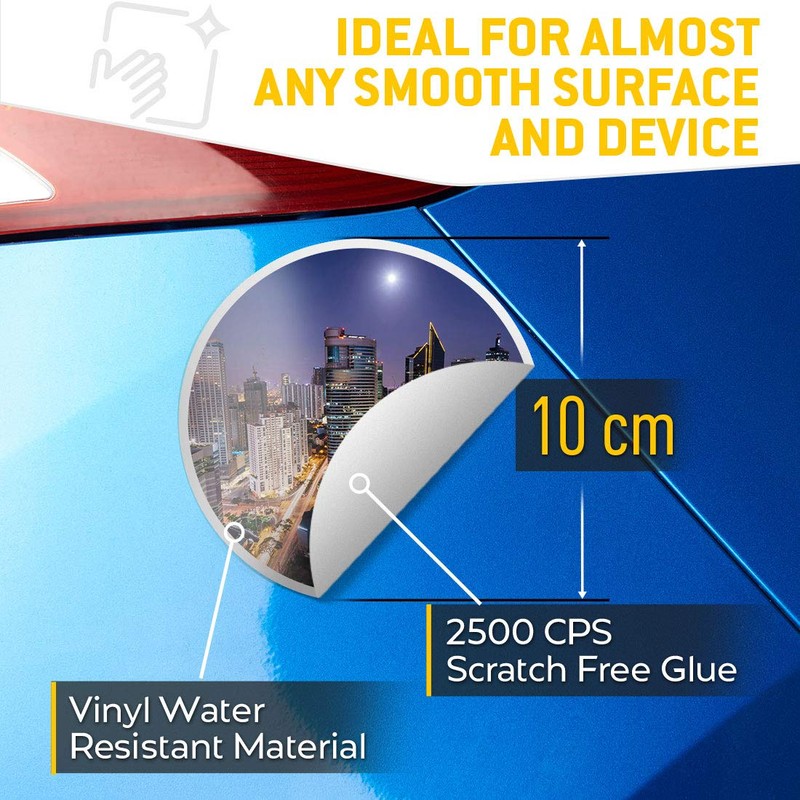 2 x Heart Stickers 10 cm - Makati Skyline Philippines