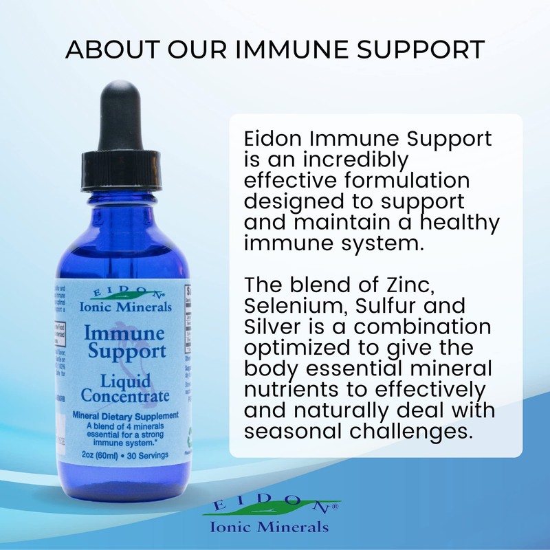 Eidon Immune Support Supplement Liquid Concentrate - Immune Booster Mineral