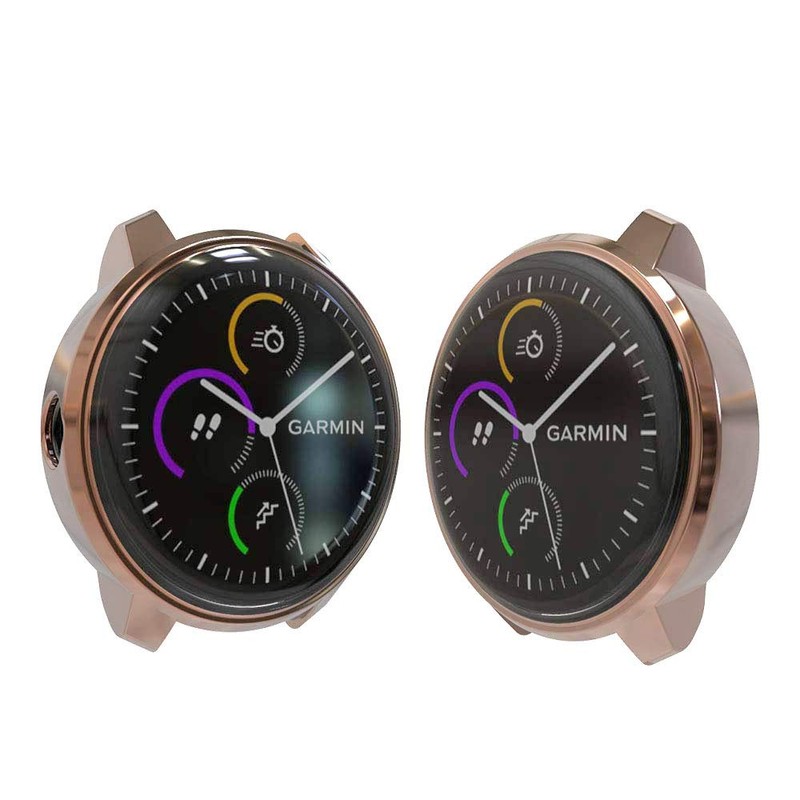 Compatible with Garmin vivoactive3 Protective Case, TPU Plated Protective Cover,