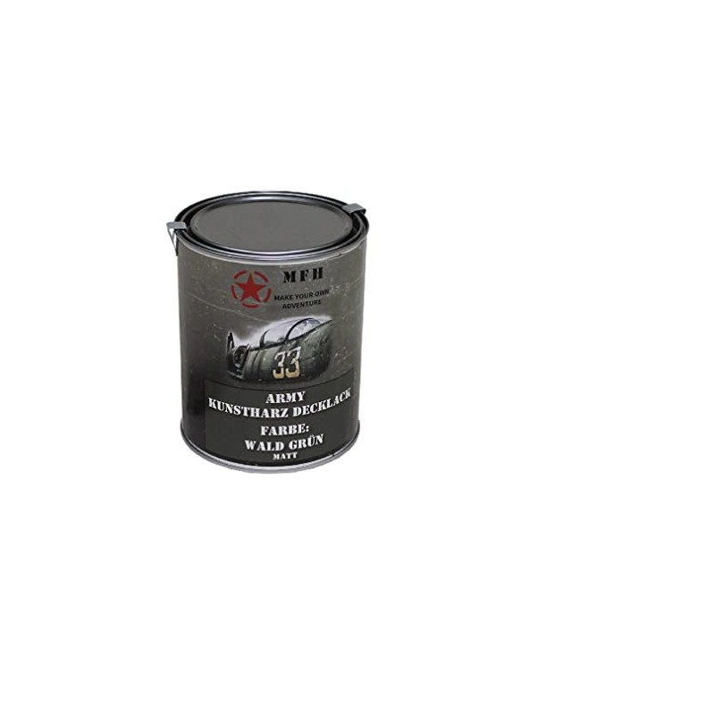 Army Resin Top Coat Forest Green Matt RAL 6031 Bronze